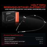 1x Seilzug Feststellbremse Hinterachse rechts für Toyota Corolla Stufenheck Kombi E12 2001-2008