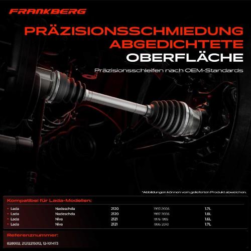 1x Antriebswelle Gelenksatz Vorderachse für Lada Niva 2121 Nadeschda 2120 1976-2010 Bild 1x Antriebswelle Gelenksatz Vorderachse für Lada Niva 2121 Nadeschda 2120 1976-2010