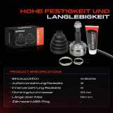 1x Antriebswelle Gelenksatz Vorderachse für Toyota Yaris Kasten/Schrägheck Daihatsu