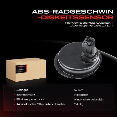 2x ABS Sensor Hinten für Daihatsu Charade VIII Toyota Yaris 1.3L 1.0L 1.4L 2006-2013 Bild 2x ABS Sensor Hinten für Daihatsu Charade VIII Toyota Yaris 1.3L 1.0L 1.4L 2006-2013