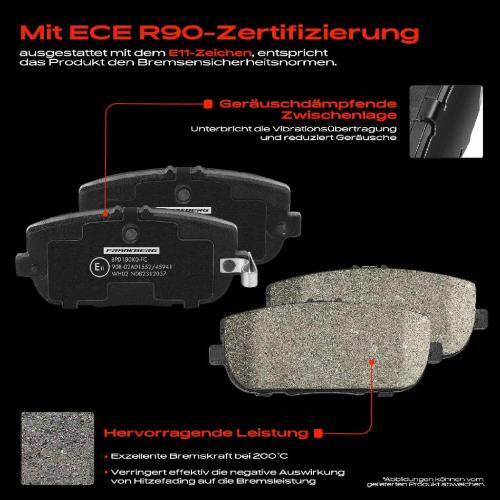 4x Bremsbeläge Hinterachse für Fiat 124 Spider Mazda MX-5 III IV RF Targa 2005-2025 Bild 4x Bremsbeläge Hinterachse für Fiat 124 Spider Mazda MX-5 III IV RF Targa 2005-2025