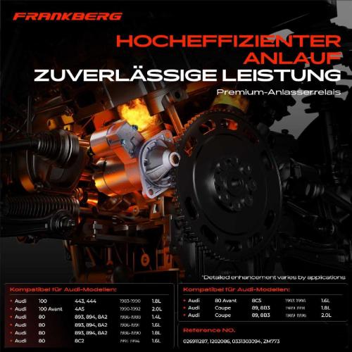 1x Magnetschalter Starter für Audi 80 100 Avant Coupe 1.4L-2.0L Bild 1x Magnetschalter Starter für Audi 80 100 Avant Coupe 1.4L-2.0L