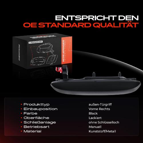 1x Türgriff Rechts außen für Fiat Panda 169 1.1L 1.2L 1.4L 2003-2013 Bild 1x Türgriff Rechts außen für Fiat Panda 169 1.1L 1.2L 1.4L 2003-2013