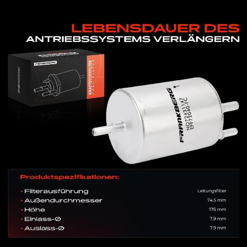 1x Kraftstofffilter für Audi A4 8E A6 4F A8 4E R8 Seat Exeo 3R Bild 1x Kraftstofffilter für Audi A4 8E A6 4F A8 4E R8 Seat Exeo 3R