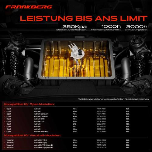 1x Kraftstoffpumpe für Opel Astra H Caravan GTC Kasten/Kombi Stufenheck Twintop Vauxhall MK V (H) Kombi Bild 1x Kraftstoffpumpe für Opel Astra H Caravan GTC Kasten/Kombi Stufenheck Twintop Vauxhall MK V (H) Kombi