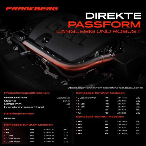 1x Kühlerschlauch Turboschlauch für BMW F40 F45 F44 F46 F48 F39 MINI Mini F55 F56 Mini Cabriolet F57 F54 F60 Bild 1x Kühlerschlauch Turboschlauch für BMW F40 F45 F44 F46 F48 F39 MINI Mini F55 F56 Mini Cabriolet F57 F54 F60