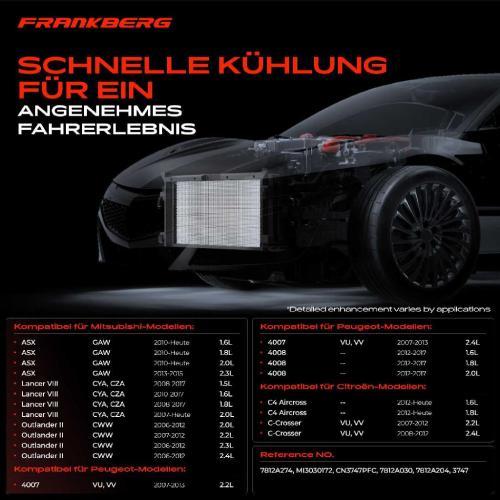 1x Kondensator Klimaanlage für Citroën C-Crosser Mitsubishi Outlander II Lancer 8 Bild 1x Kondensator Klimaanlage für Citroën C-Crosser Mitsubishi Outlander II Lancer 8