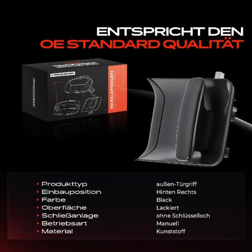 1x Türgriff Hinten Rechts außen für Citroën Berlingo/Berlingo First MPV Kasten/MPV Peugeot Partner Combispace Bild 1x Türgriff Hinten Rechts außen für Citroën Berlingo/Berlingo First MPV Kasten/MPV Peugeot Partner Combispace