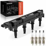 Frankberg 1x Zündspule Zündkerze für Citroën C4 Coupe I C8 Peugeot 206 Schrägheck 307 Break CC 406 407 SW 607 807