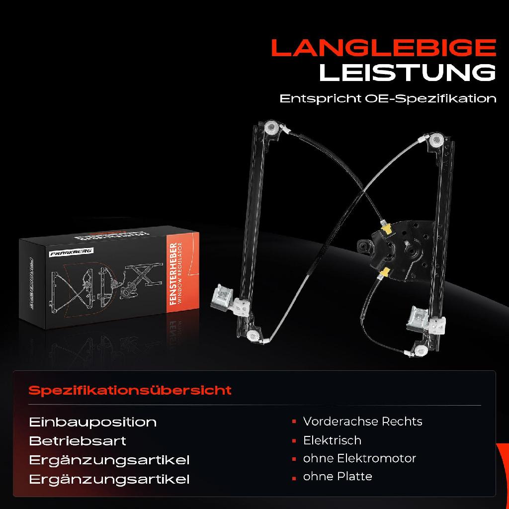 1x Fensterheber Vorne Rechts für Peugeot 607 9D 9U 2000-2011