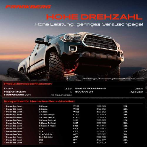 Frankberg 1x Servopumpe hydraulisch für W203 CL203 S203 C209 A209 X164 W164 V251 R171 Bild Frankberg 1x Servopumpe hydraulisch für W203 CL203 S203 C209 A209 X164 W164 V251 R171