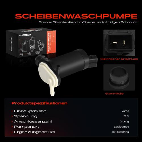 1x Waschwasserpumpe Scheibenreinigung Vorne für Ford Fiesta Focus KA Cougar Bild 1x Waschwasserpumpe Scheibenreinigung Vorne für Ford Fiesta Focus KA Cougar
