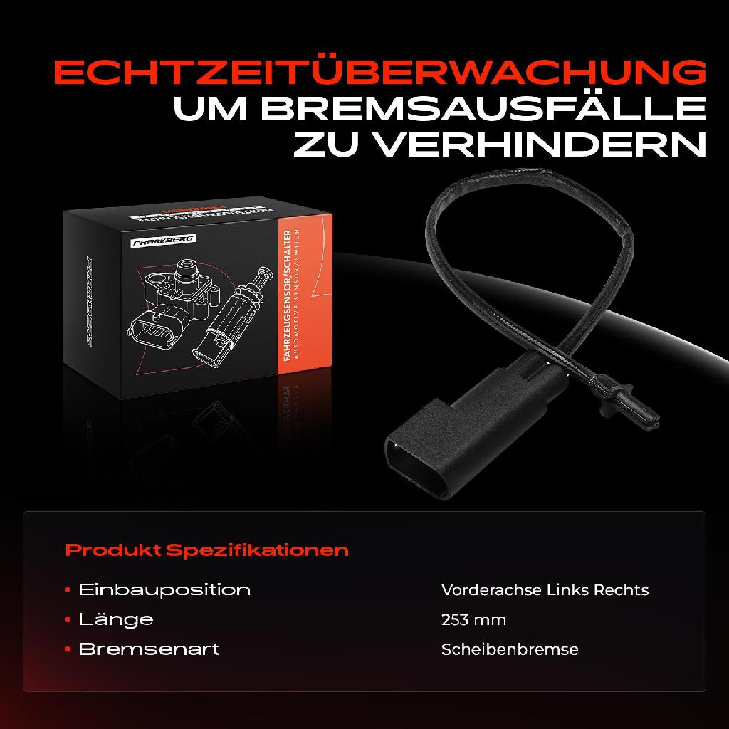 1x Warnkontakt Bremsbelagverschleiß Vorderachse für Ford Transit Bus Kasten FB FA Tourneo