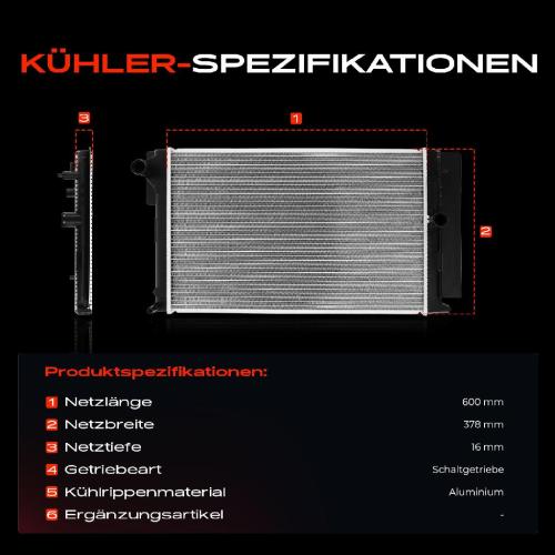 1x Kühler Wasserkühler Motorkühler für Toyota Auris E15 Avensis T27 Corolla Verso Bild 1x Kühler Wasserkühler Motorkühler für Toyota Auris E15 Avensis T27 Corolla Verso