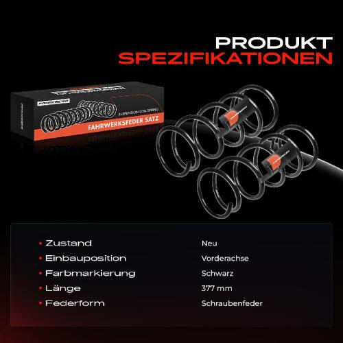Frankberg 2x Fahrwerksfeder Vorderachse f r Ford Escort AAL ABL ANL GAL AFL 1995-2000 Bild Frankberg 2x Fahrwerksfeder Vorderachse f r Ford Escort AAL ABL ANL GAL AFL 1995-2000