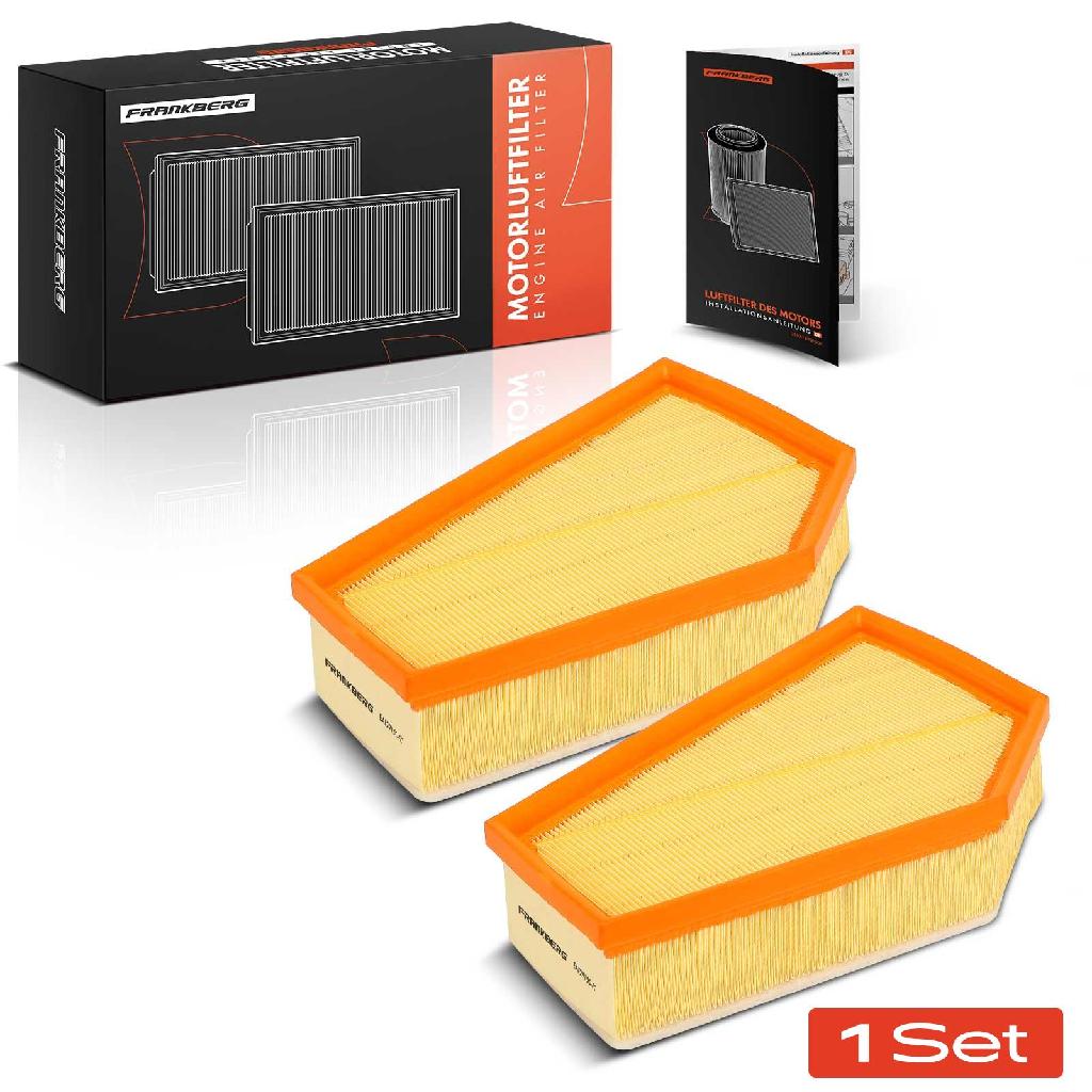 Frankberg 2x Luftfilter Filtereinsatz für Volvo C30 C70 S40 V40 V50 D3 2006-2015 Diesel