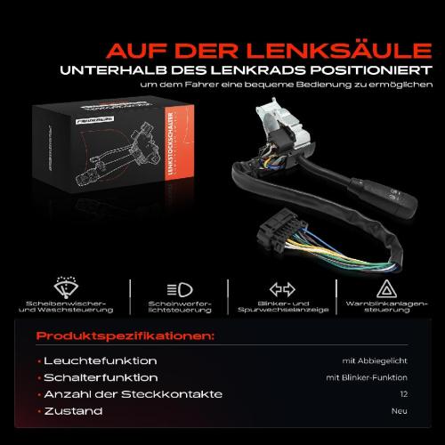 1x Kombischalter Lenkstockschalter für Mercedes-Benz W202 S202 W463 C180 1993-2004 Bild 1x Kombischalter Lenkstockschalter für Mercedes-Benz W202 S202 W463 C180 1993-2004