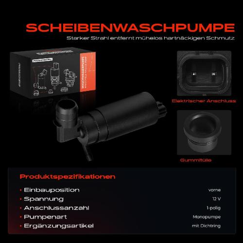 1x Waschwasserpumpe Scheibenreinigung Vorne für Toyota Avensis Corolla Honda CR-V Bild 1x Waschwasserpumpe Scheibenreinigung Vorne für Toyota Avensis Corolla Honda CR-V