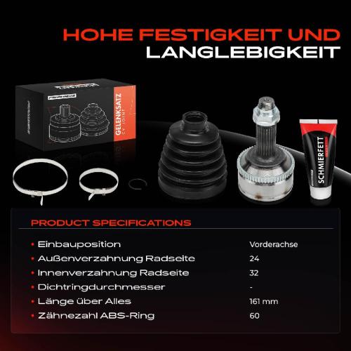 1x Antriebswelle Gelenksatz Vorderachse für Land Rover Range Rover 2 P38A 1994-2002 Bild 1x Antriebswelle Gelenksatz Vorderachse für Land Rover Range Rover 2 P38A 1994-2002