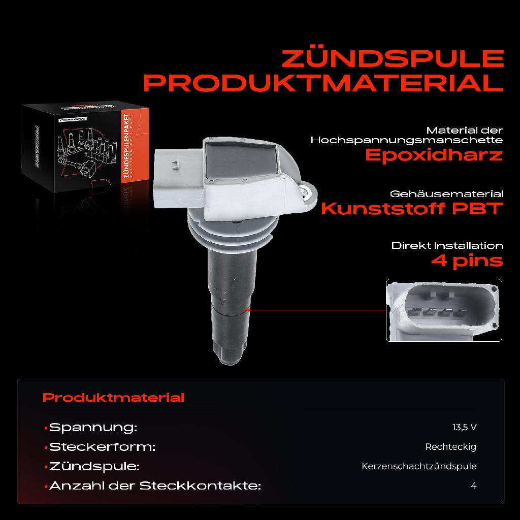 1x Zündmodul Zündspule für Porsche 911 Cabriolet Targa Boxster Spyder Cayman 3.6L 4.0L 2.7L 2006-2019
