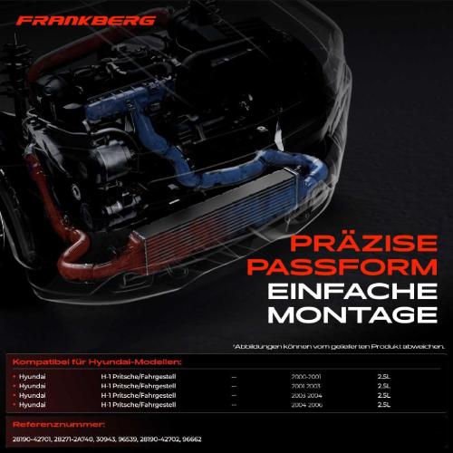 1x Ladeluftkühler Turbokühler für Hyundai H-1 Pritsche/Fahrgestell 2.5L 2000-2005 Bild 1x Ladeluftkühler Turbokühler für Hyundai H-1 Pritsche/Fahrgestell 2.5L 2000-2005