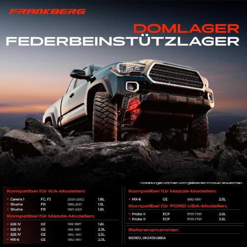 1x Domlager Federbeinstütz lager für Ford Probe KIA Shuma Mazda 626 4 MX-6 Bild 1x Domlager Federbeinstütz lager für Ford Probe KIA Shuma Mazda 626 4 MX-6