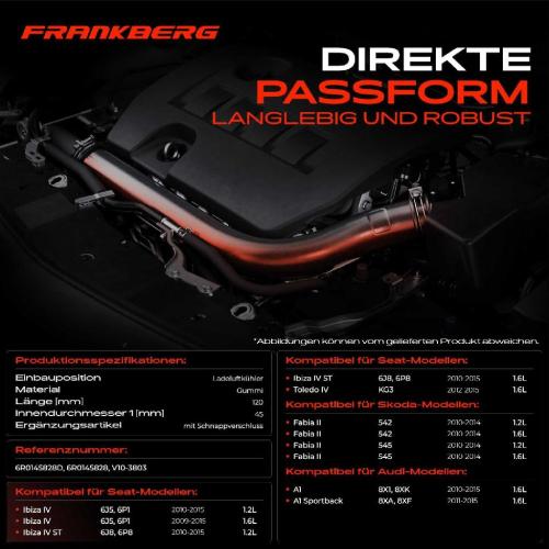 1x Kühlerschlauch Turboschlauch für VW Polo Van Audi A1 Sportback Seat Ibiza IV Toledo IV Skoda Bild 1x Kühlerschlauch Turboschlauch für VW Polo Van Audi A1 Sportback Seat Ibiza IV Toledo IV Skoda