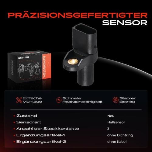 1x Nockenwellenposition Sensor für BMW 1ER E87 3ER E46 E36 E90 E91 5ER E39 E60 E61 X5 E53 Bild 1x Nockenwellenposition Sensor für BMW 1ER E87 3ER E46 E36 E90 E91 5ER E39 E60 E61 X5 E53