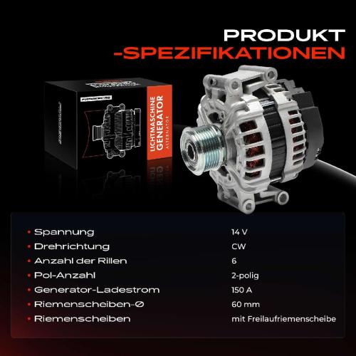 Frankberg 1x Lichtmaschine Generator für Audi A4 8K2 8K5 A5 8T3 8F7 8TA Q5 8RB 3.0L Bild Frankberg 1x Lichtmaschine Generator für Audi A4 8K2 8K5 A5 8T3 8F7 8TA Q5 8RB 3.0L