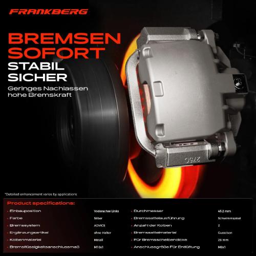 1x Bremssattel Vorderachse Links für Mazda CX-7 ER CX-9 TB 2.2L 2.3L 2.5L 3.5L 3.7L 2006-2016 Bild 1x Bremssattel Vorderachse Links für Mazda CX-7 ER CX-9 TB 2.2L 2.3L 2.5L 3.5L 3.7L 2006-2016