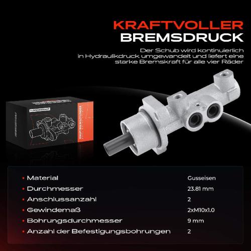 1x Hauptbremszylinder Bremszylinder für Opel Corsa C F08 F68 Combo Tigra Twintop Bild 1x Hauptbremszylinder Bremszylinder für Opel Corsa C F08 F68 Combo Tigra Twintop