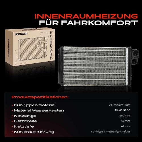 1x Wärmetauscher Innenraumheizung für Nissan Primastar Opel Vivaro X83 Renault FL Bild 1x Wärmetauscher Innenraumheizung für Nissan Primastar Opel Vivaro X83 Renault FL