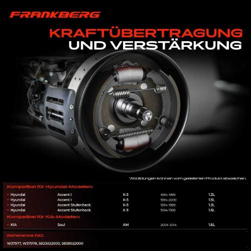 2x Radbremszylinder Hinten für Hyundai Accent 1994-1999 KIA Soul AM Bild 2x Radbremszylinder Hinten für Hyundai Accent 1994-1999 KIA Soul AM