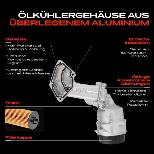 1x Ölfiltergehäuse für Mercedes-Benz W204 C204 S204 W212 A207 C207 S212 R172 Bild 1x Ölfiltergehäuse für Mercedes-Benz W204 C204 S204 W212 A207 C207 S212 R172