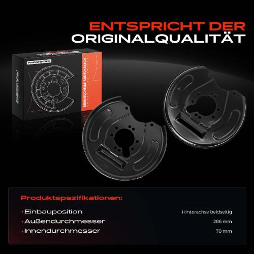 2x Ankerblech Bremsscheibe Hinterachse Beidseitig für Mitsubishi Carisma DA Volvo S40 644 V40 Bild 2x Ankerblech Bremsscheibe Hinterachse Beidseitig für Mitsubishi Carisma DA Volvo S40 644 V40