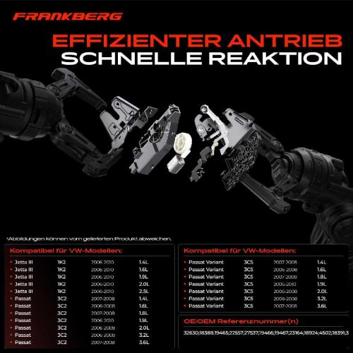Frankberg 1x Türschloss Fahrzeugheckklappe für VW Golf Plus 5M Passat 3C Touran Bild Frankberg 1x Türschloss Fahrzeugheckklappe für VW Golf Plus 5M Passat 3C Touran