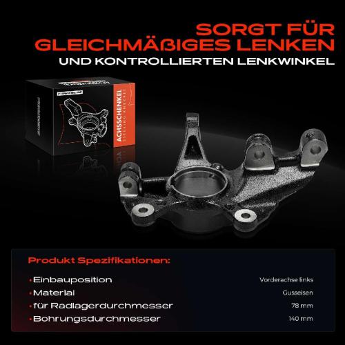 Frankberg 1x Achsschenkel Radaufhängung Vorderachse Links für Ford Focus IV Stufenheck Turnier Bild Frankberg 1x Achsschenkel Radaufhängung Vorderachse Links für Ford Focus IV Stufenheck Turnier