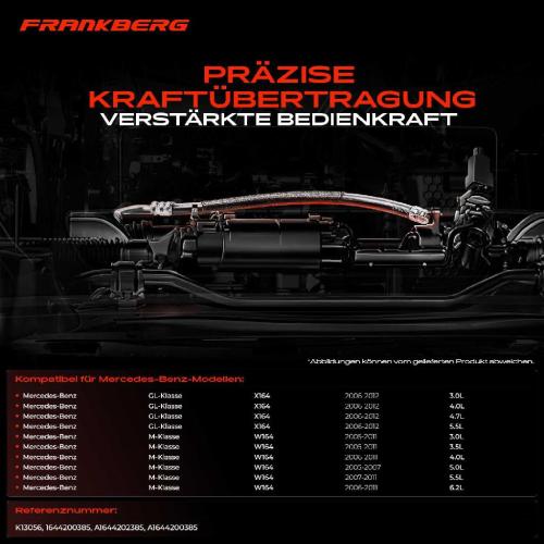 2x Seilzug Feststellbremse Hinterachse beidseitig für Mercedes-Benz GL-Klasse X164 M-Klasse Bild 2x Seilzug Feststellbremse Hinterachse beidseitig für Mercedes-Benz GL-Klasse X164 M-Klasse