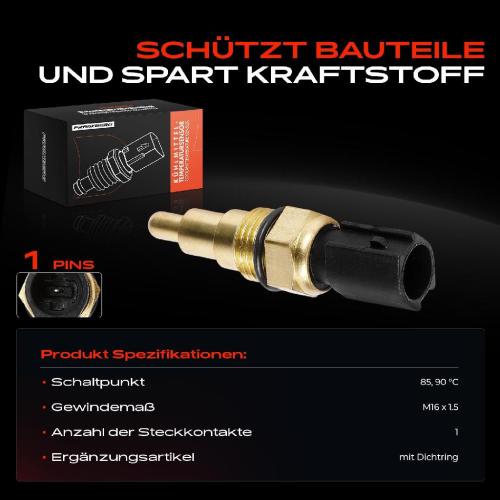 1x Temperaturschalter Kühlerlüfter für Mazda 121 II 323 F IV MX-5 I NA 1986-2005 Bild 1x Temperaturschalter Kühlerlüfter für Mazda 121 II 323 F IV MX-5 I NA 1986-2005