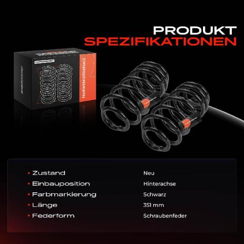 2x Fahrwerksfeder Hinterachse für Mercedes-Benz Vito W447 Vito Mixto Vito Tourer Bj ab 2014 Bild 2x Fahrwerksfeder Hinterachse für Mercedes-Benz Vito W447 Vito Mixto Vito Tourer Bj ab 2014