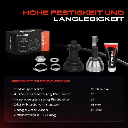 1x Antriebswelle Gelenksatz Vorderachse für Citroën C25 280 290 Fiat Ducato Peugeot J5 Bild 1x Antriebswelle Gelenksatz Vorderachse für Citroën C25 280 290 Fiat Ducato Peugeot J5