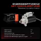 1x Anlasser Starter für VW Golf III Cabriolet IV Polo Classic Lupo Passat New Beetle Sharan Vento