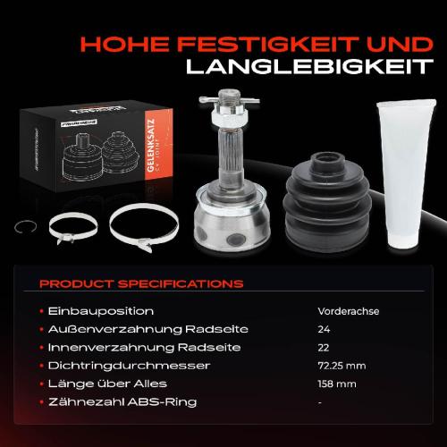 Frankberg 1x Antriebswelle Gelenksatz Vorderachse für Nissan Cherry 2 3 Stanza T11 Sunny I Bild Frankberg 1x Antriebswelle Gelenksatz Vorderachse für Nissan Cherry 2 3 Stanza T11 Sunny I