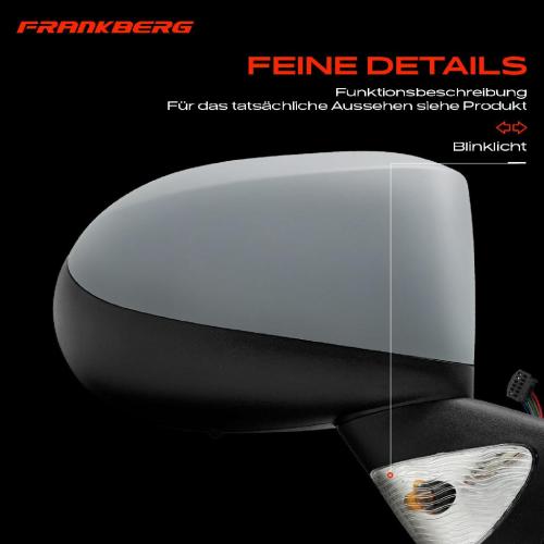 Frankberg 1x Außenspiegel Rechts für Renault Modus/Grand Modus F/JP0 Bj ab 2004 Bild Frankberg 1x Außenspiegel Rechts für Renault Modus/Grand Modus F/JP0 Bj ab 2004