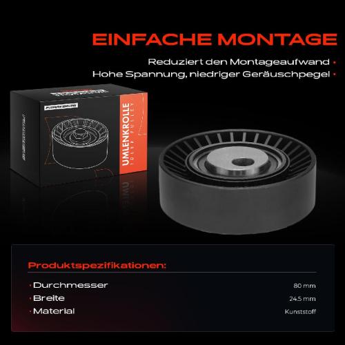 1x Umlenkrolle Führungsrolle für BMW 3er E36 E46 5er E34 E39 6er X5 Z3 Bild 1x Umlenkrolle Führungsrolle für BMW 3er E36 E46 5er E34 E39 6er X5 Z3