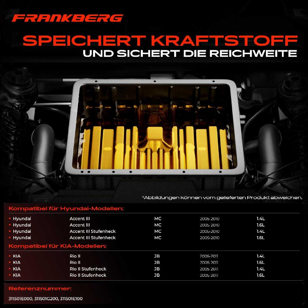 1x Kraftstofftank Kraftstoffbehälter für Hyundai Accent 3 MC KIA Rio 1.4L