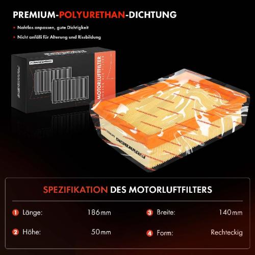 Frankberg 4x Luftfilter Filtereinsatz für VW Polo 6N2 6V5 Lupo 6E1 6X1 Seat Arosa 6H1 Caddy 1997-2005 Bild Frankberg 4x Luftfilter Filtereinsatz für VW Polo 6N2 6V5 Lupo 6E1 6X1 Seat Arosa 6H1 Caddy 1997-2005