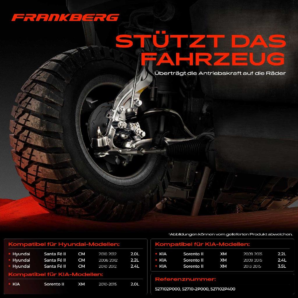 1x Achsschenkel Radaufhängung Hinterachse Links für KIA Sorento II Hyundai Santa Fé II