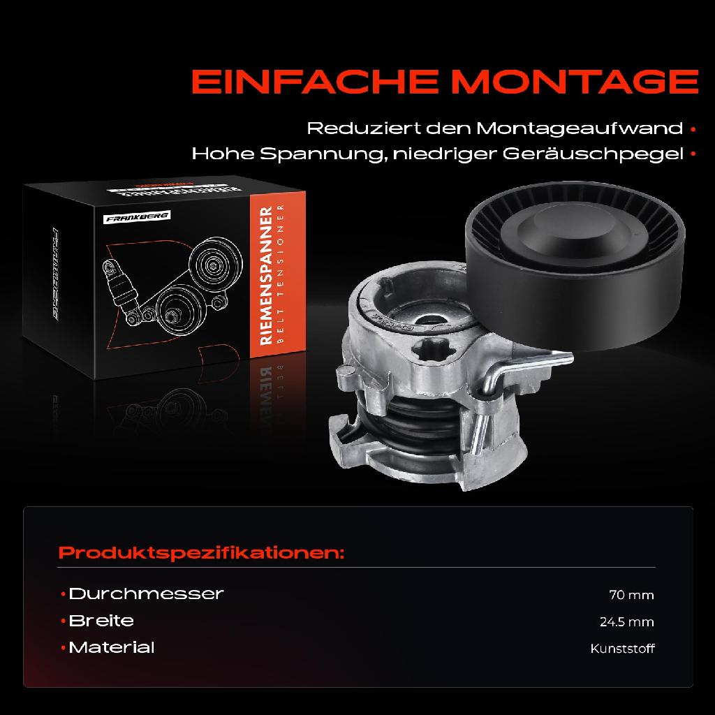 1x Spannrolle Riemenspanner für BMW E46 E39 E60 E61 E65 E66 X3 X5 Z4 2.2L 2.5L 3.0L