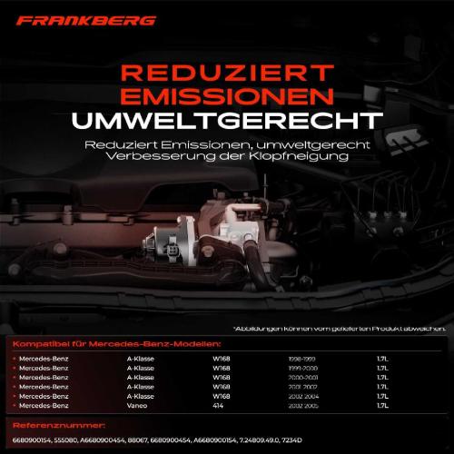 1x AGR-Ventil Abgasrückführungsventil für Mercedes-Benz A-Klasse W168 Vaneo 414 1.7L 1998-2005 Bild 1x AGR-Ventil Abgasrückführungsventil für Mercedes-Benz A-Klasse W168 Vaneo 414 1.7L 1998-2005